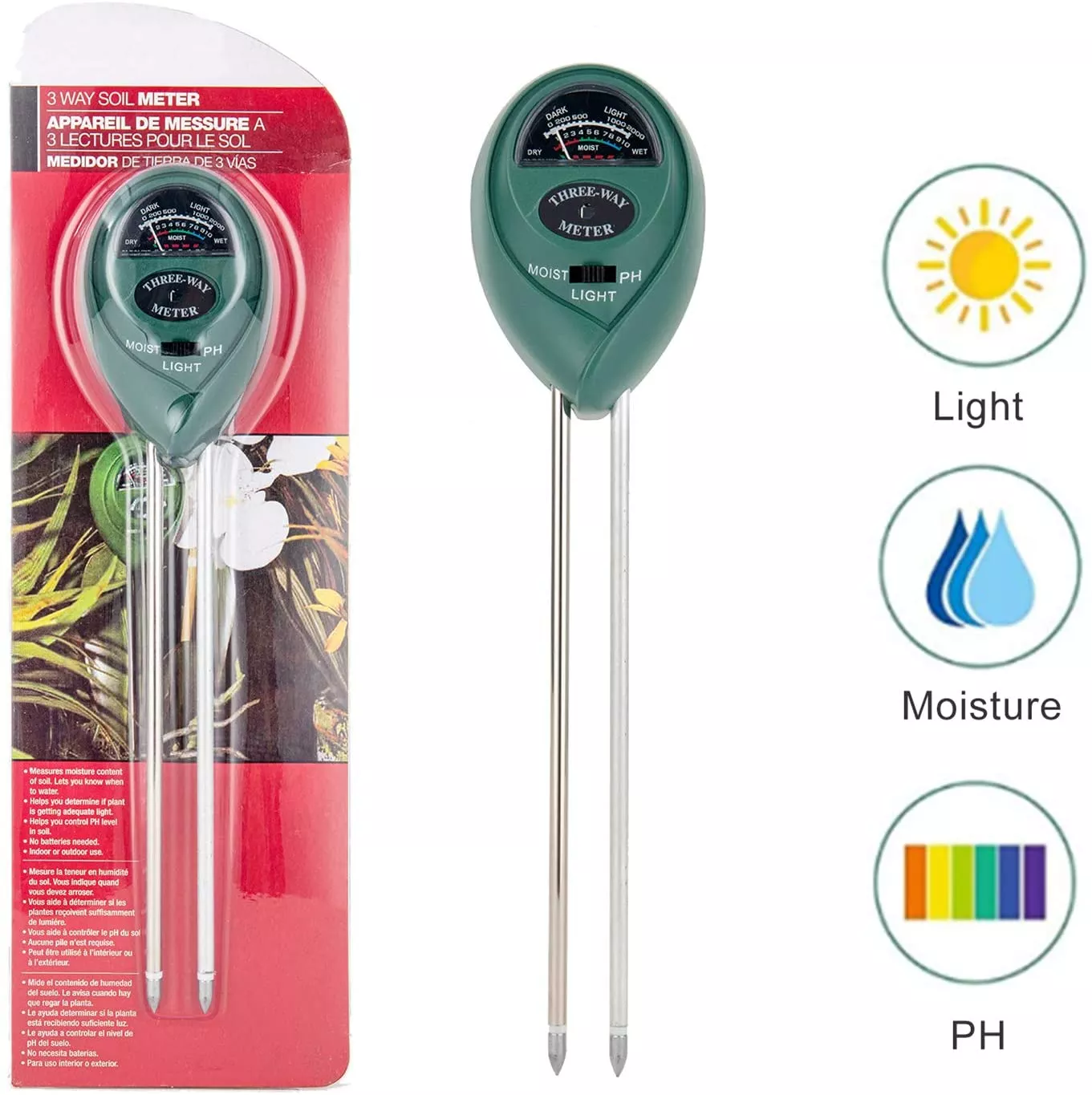 3-in-1 soil pH meter - Image 12